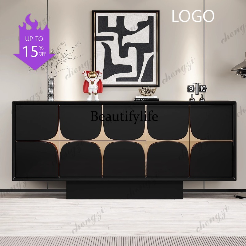 Lighting Decor Bedroom - D1089 Italienischer leichter Luxus-Türschrank, moderner minimalistischer