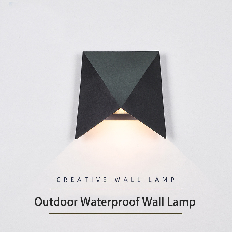 Decor Lighting Cy - Wasserdichte Außenwandleuchte, LED-Wandleuchten, Aluminium, Schwarz, Weiß,