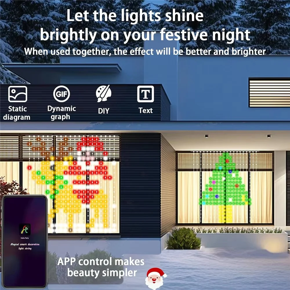 Intelligente LED-Vorhanglichte – Lighting Christmas Decor Bewertung und Preis