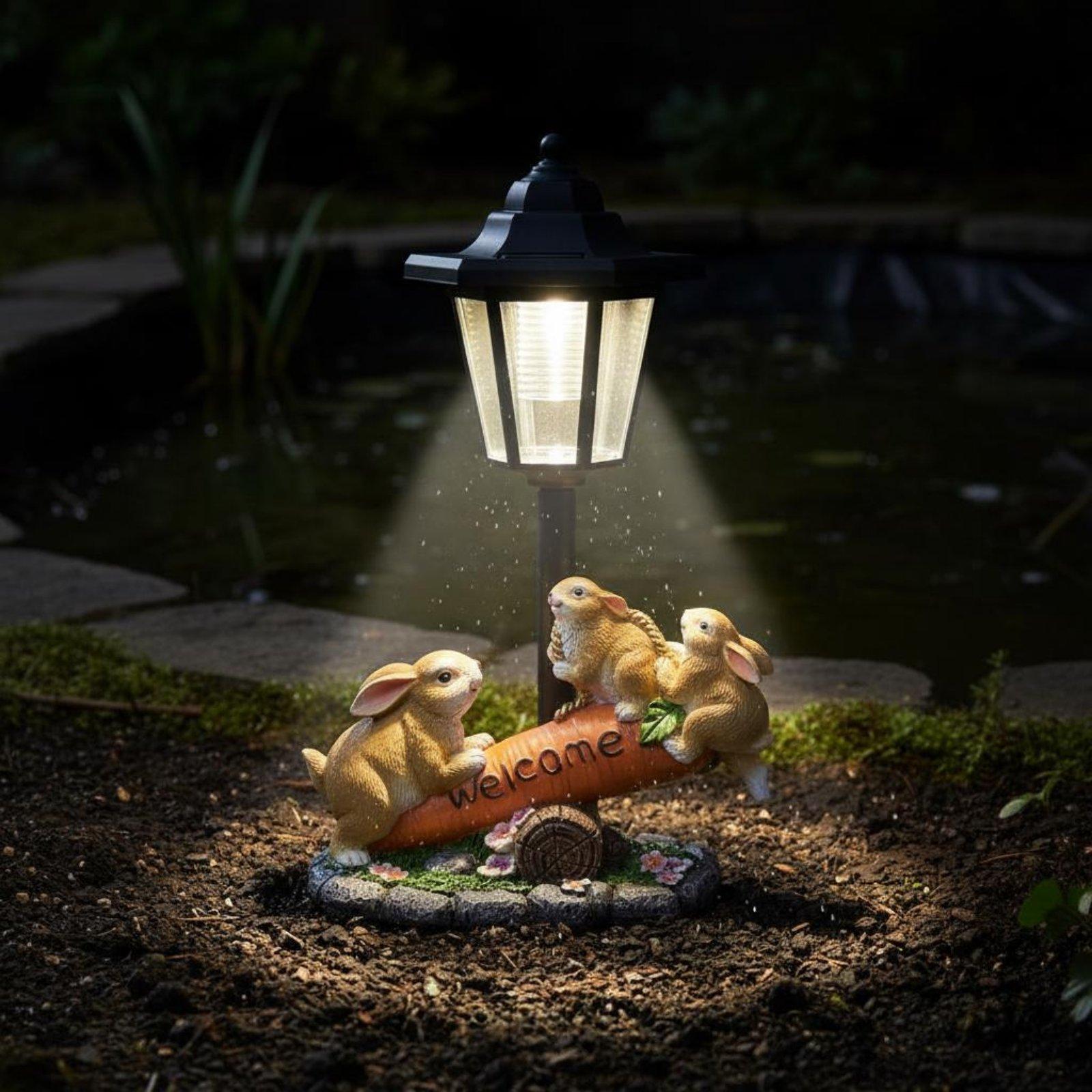 Solar-Kaninchen-Statue, dekora – Lighting Decoration Ideas Bewertung und Preis