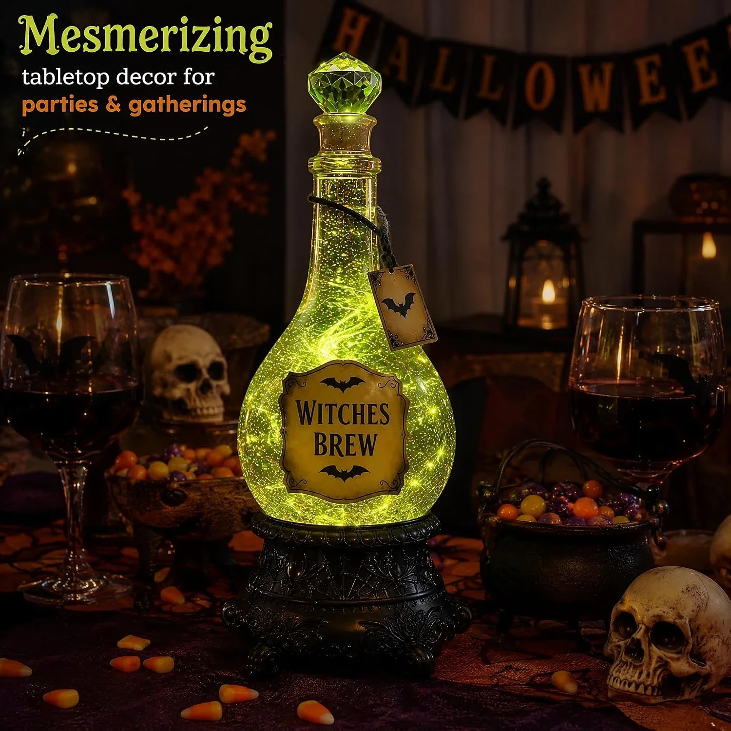 Leuchtende Hexenbrühe-Flasche, – Up Lighting Decor Bewertung und Preis