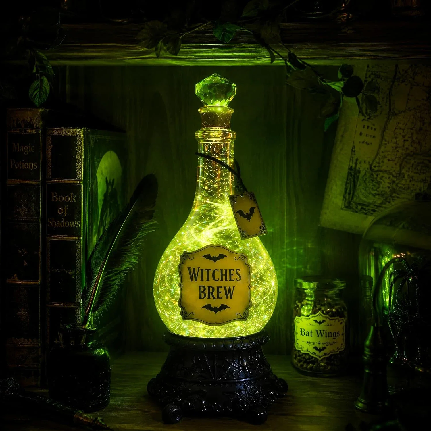 Leuchtende Hexenbrühe-Flasche, – Up Lighting Decor Bewertung und Preis