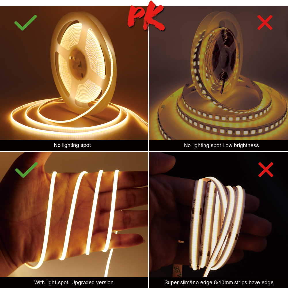 2mm 2,7mm Superdünner COB LED- – Lighting Mcqueen Bedroom Decor Bewertung und Preis