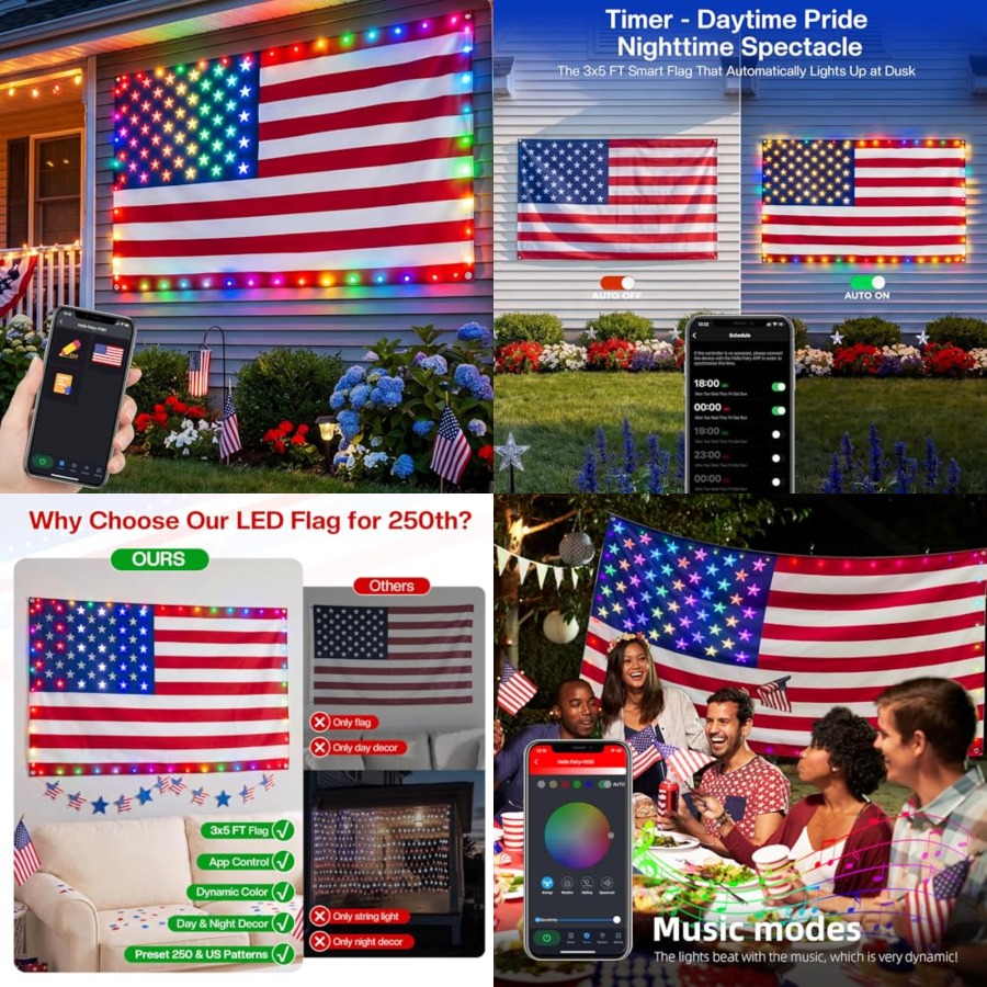 Smarte Beleuchtete Amerikanisc – Up Lighting Decor Bewertung und Preis