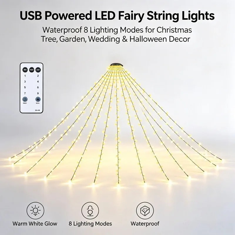 Wasserdichte USB-LED-Lichterke – Lighting Christmas Decor Bewertung und Preis