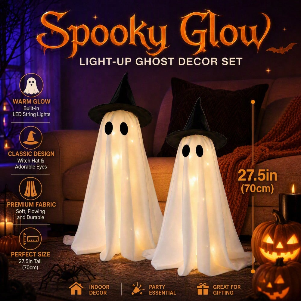 LED-Leuchtender Hexenhut-Geist – Up Lighting Decor Bewertung und Preis