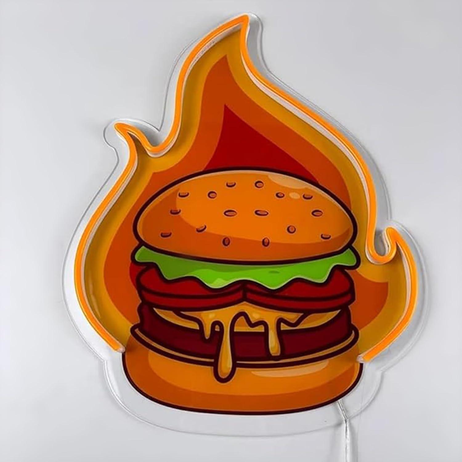 Burger Neonschild LED Hamburge – Lighting Decoration Ideas Bewertung und Preis