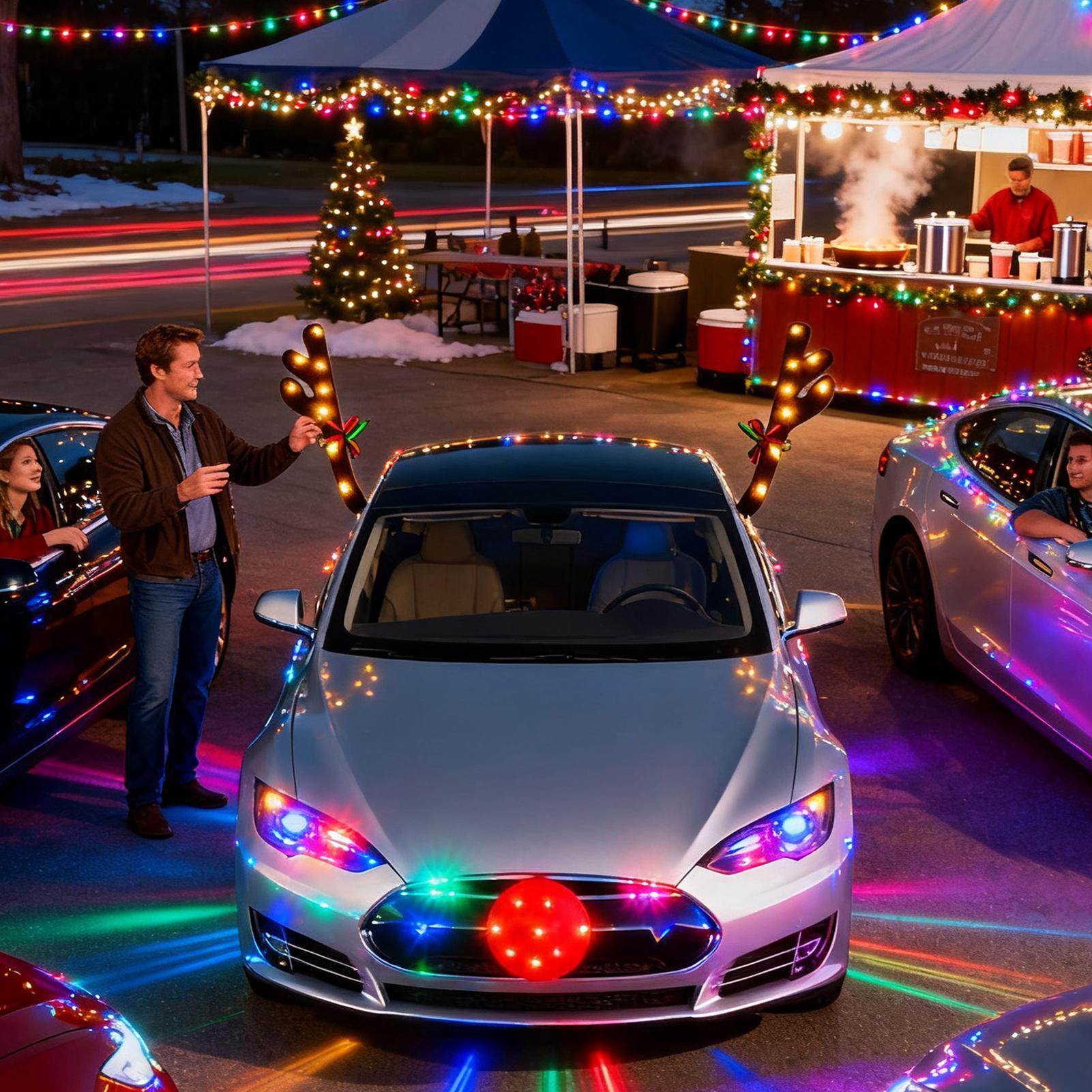 Auto-Rentiergeweih mit Nasen-  – Up Lighting Decor Bewertung und Preis