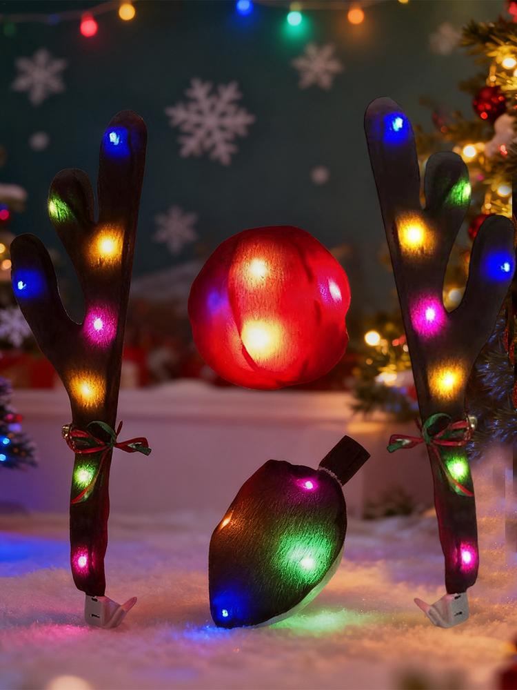 Auto-Rentiergeweih mit Nasen-  – Up Lighting Decor Bewertung und Preis